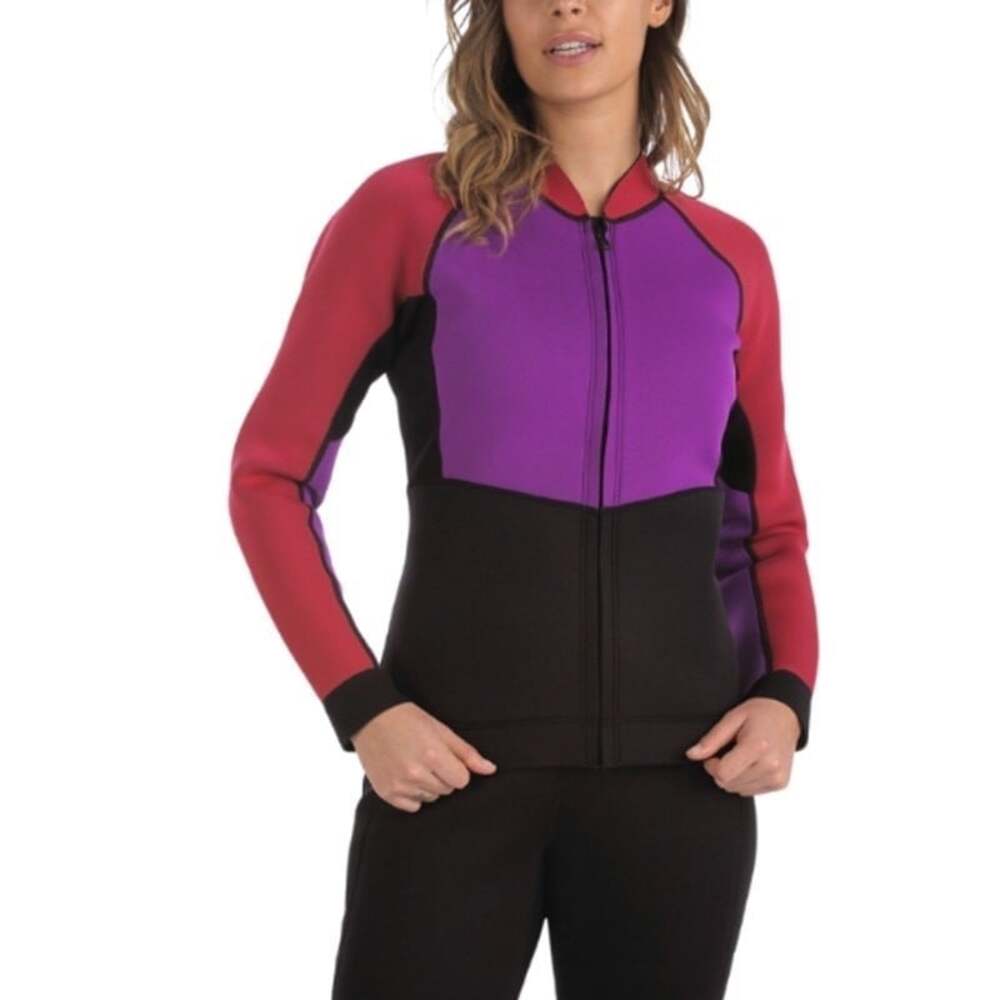 Sea-Doo Women’s Montego Wetsuit Jacket S/P Purple Red Neoprene Jet Ski NWT